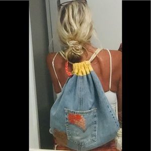 Levi’s boho backpack.